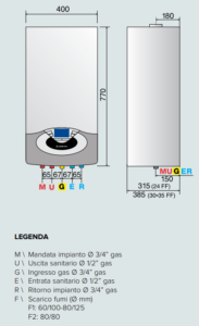 caldaia ariston genus premium a condensazione vendita ingrosso a roma schema tecnico